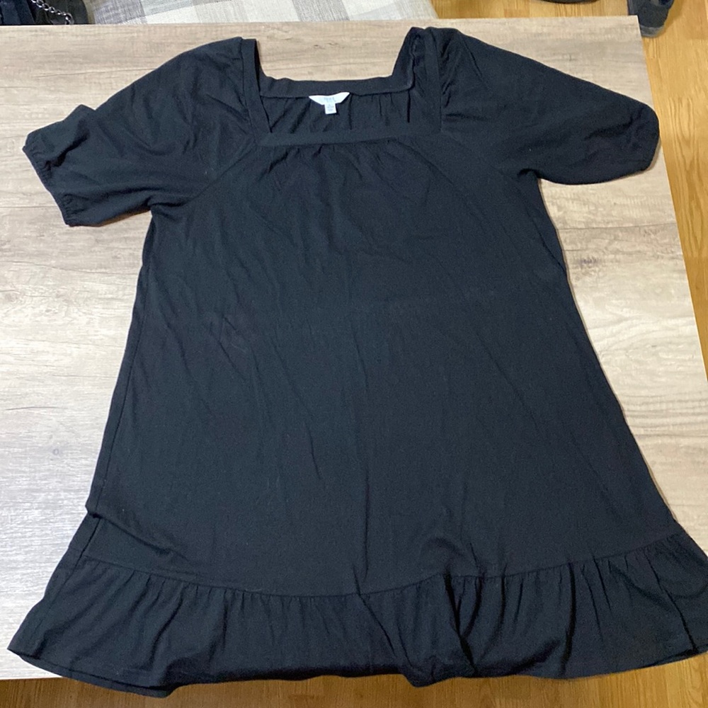 Size large black dress. Like new condition